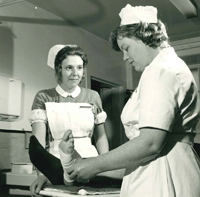 Pupil Nurse Patricia Baillie at Selkirk Cottage Hospital