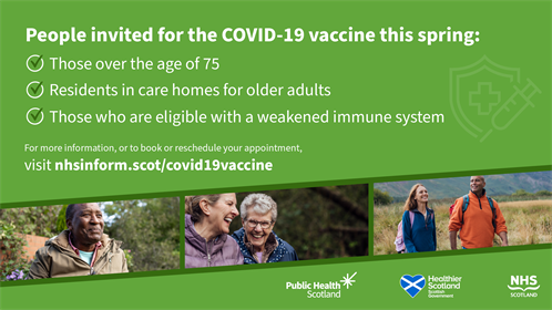 COVID 19 Vaccine Spring Digital Screen