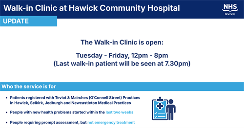 Walk In Clinic OPEN 1