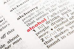 Alcohol word definition