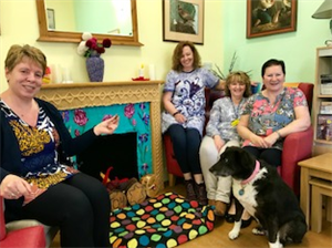 Max At GDU With Charge Nurse Lesley Elliot And Healthcare Support Workers Sheila Wright Ann Cook And Linda Mulholland